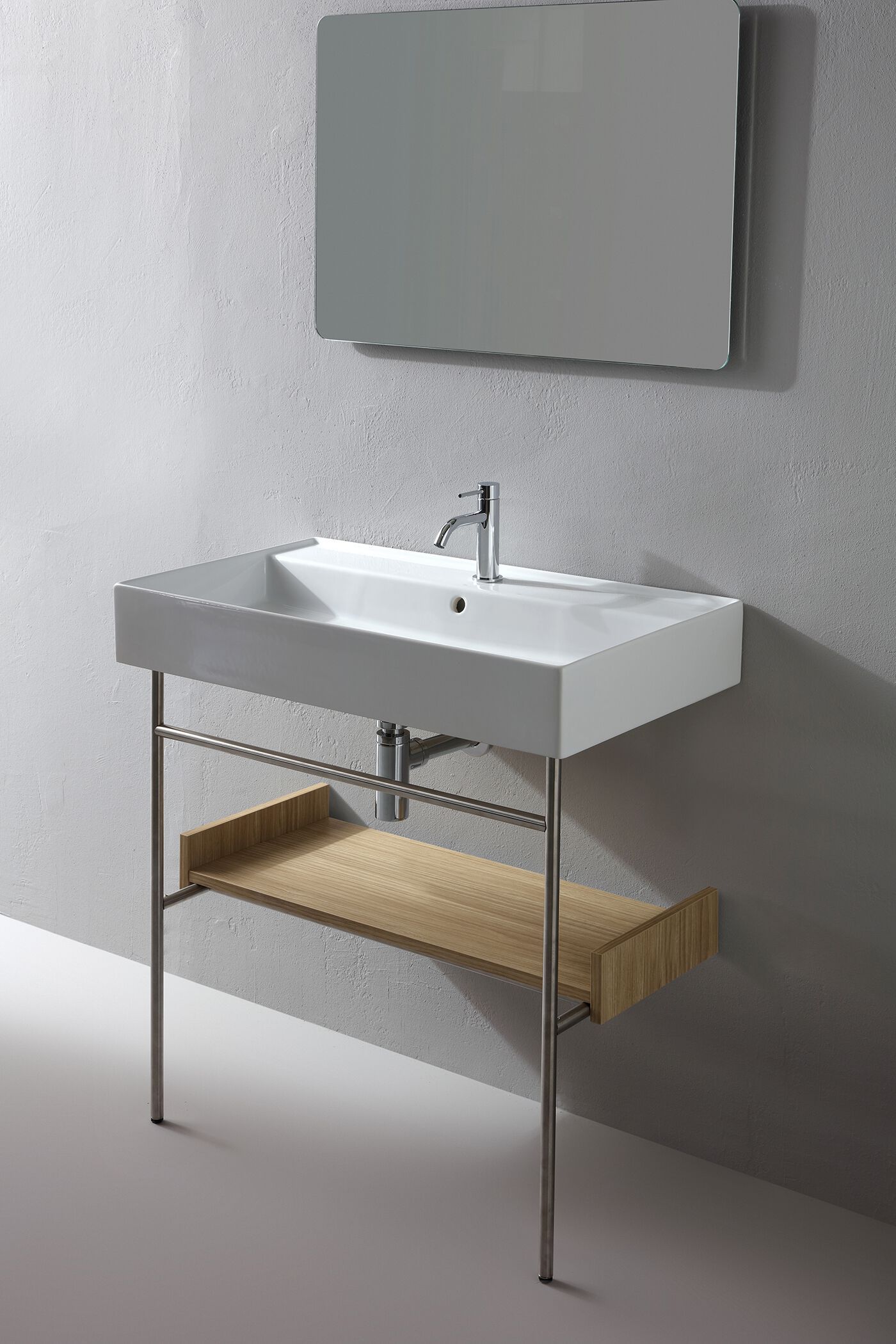 Стальная консоль для умывальника с держателем для полотенец Olympia Ceramica DROP ARCH-00046461 - Вид №2