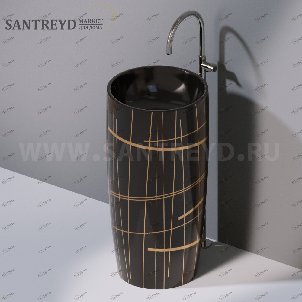 L103T0R0VT.416G Напольная раковина стоящая круглая A. e T. Italia PILLAR AeT ITALIA