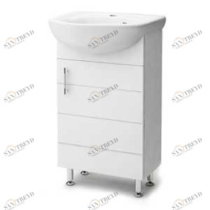 Тумба Кипарис 45 с умывальником Уют 45 RUNO 231378