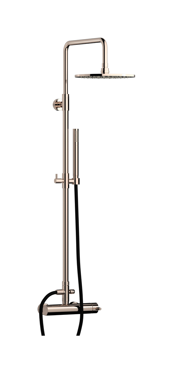 Душевая колонна Whynot со смесителем, круглым верхним душем и лейкой WE ARE IB mt127rs Rose Gold Indoor Shower