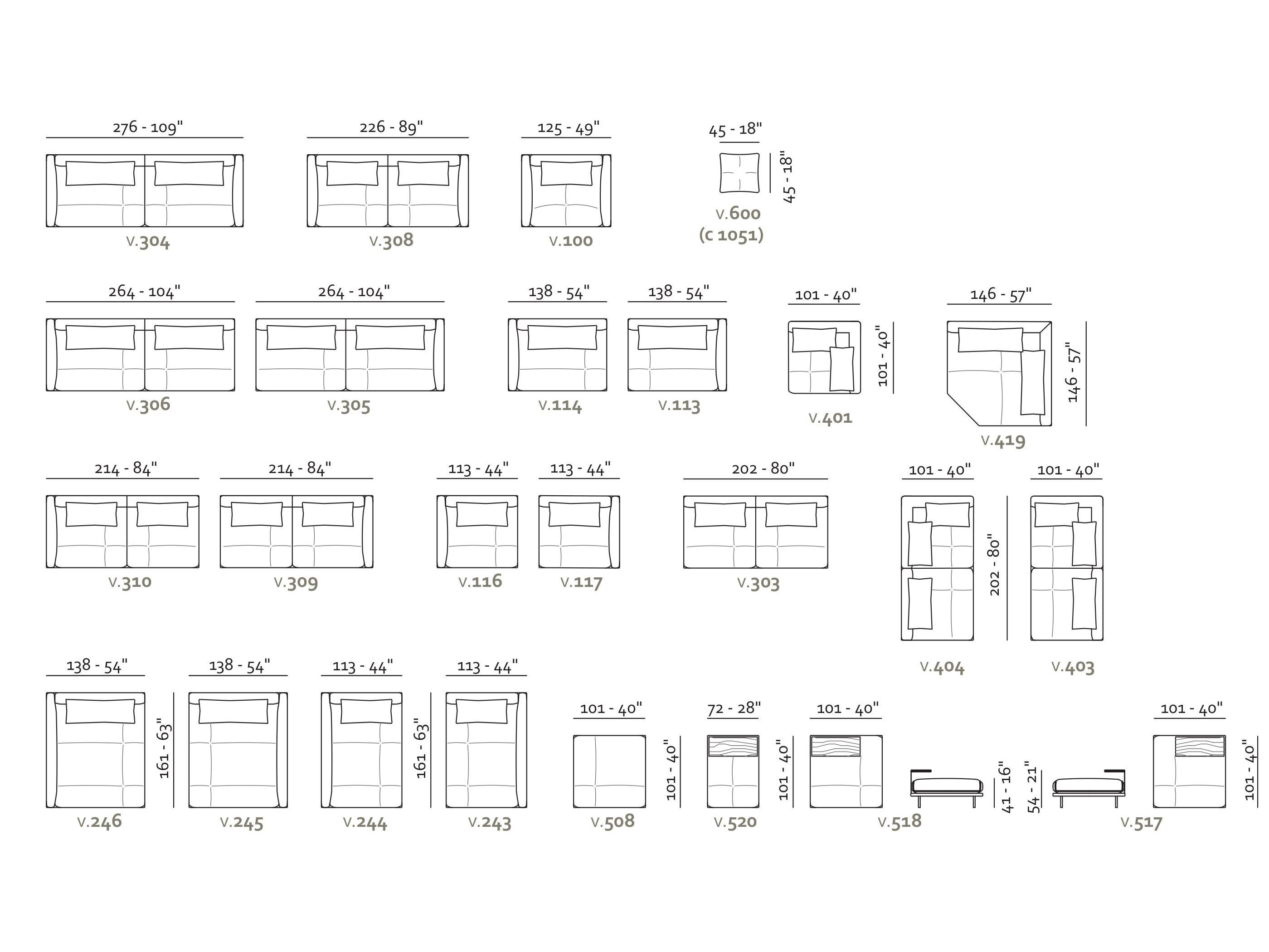Угловой диван из ткани Max Divani PERCY ARCH-00070992 - Вид №8