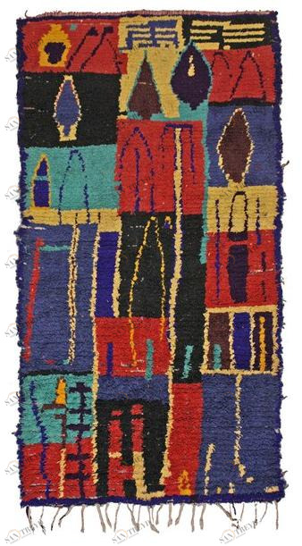 AFOLKI Прямоугольный шерстяной коврик с рисунком Azilal Taa959be