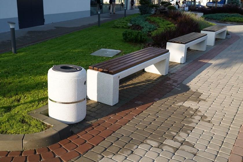 ENCHO ENCHEV - ETE Скамейка из бетона и дерева без спинки sun-id-1436545 - Вид №6