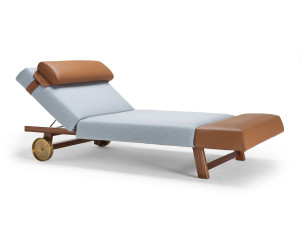 Садовая кровать с откидной спинкой из ткани