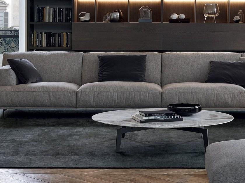 Poliform Низкий круглый журнальный столик из дуба Tribeca sun-id-1475564 - Вид №4