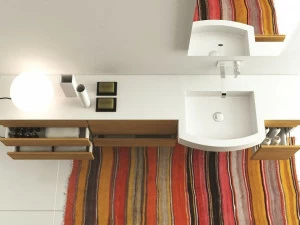 Rce Подвесная раковина настенная овальная MOMA Design  белая