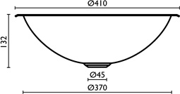 MS.50 Раковина из нержавеющей стали ø36 см. встраиваемая bagno&associati Complementi Bagno & Associati - Вид №1