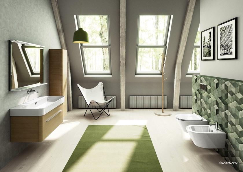 Подвесной унитаз настенный Белый CERAMICA CATALANO Green Италия sun-id-1438239 - Вид №2