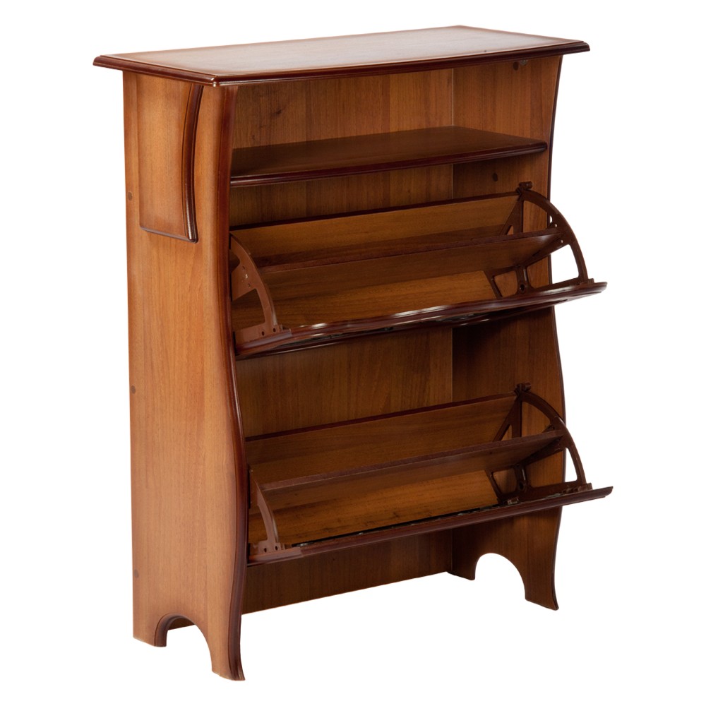 11170 Тумба для обуви с полкой Ренессанс 3 Орех BOGACHO 4627138239094 - Вид №1