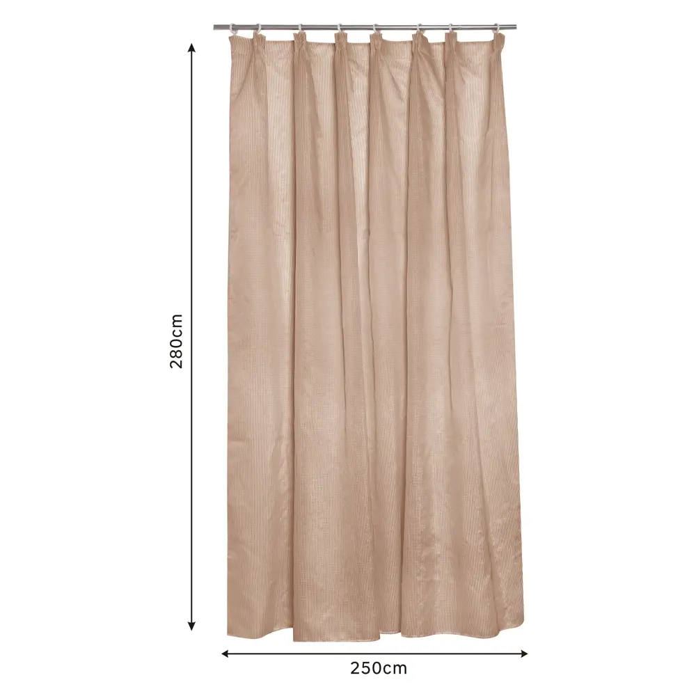 Тюль на ленте Inspire Dalia 250x280 см цвет коричневый 88311246 STLM-2137445  - Вид №1