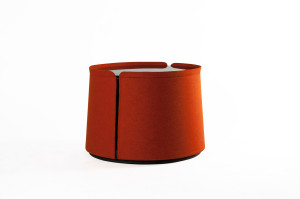 Круглый стеклянный журнальный столик