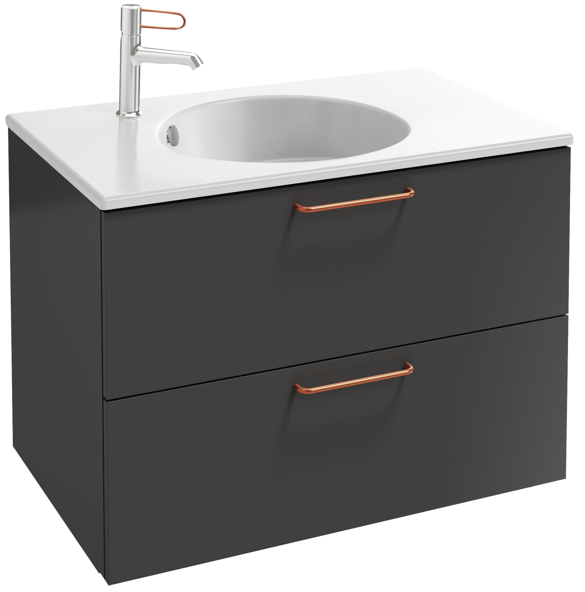 EB2522-R7-E52 Тумба под столешницу 80 см, 2 ящика, бронзовая ручка JACOB DELAFON ODÉON RIVE GAUCHE ODEON RIVE GAUCHE