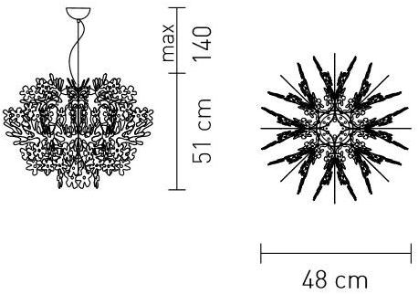 Slamp Подвесной светильник из медиflex Fiorella sun-id-1440143 - Вид №3