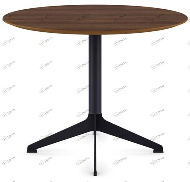 Ersa Круглый стол из ламината с основанием 4 звезды Aura sun-id-1489769