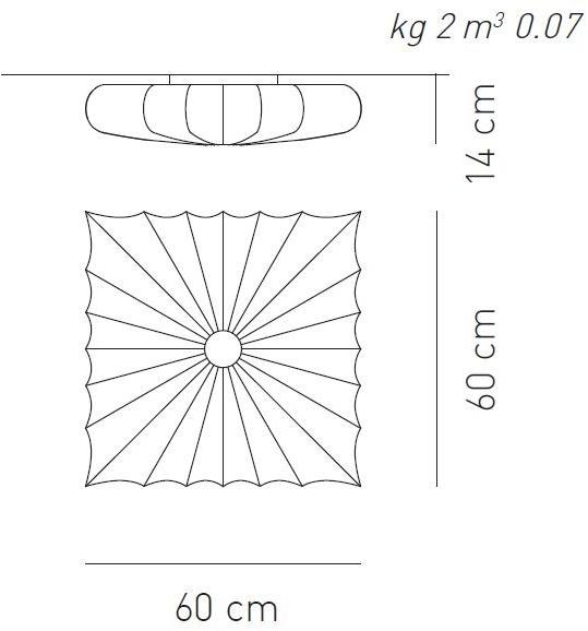 AXOLIGHT Потолочный светильник из ткани Muse sun-id-1441732 - Вид №2