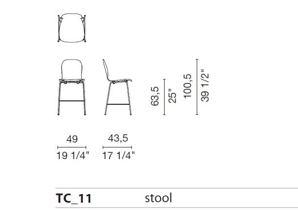 Многослойный штабелируемый стул CAPPELLINI Tate Color ARCH-00067113 - Вид №10