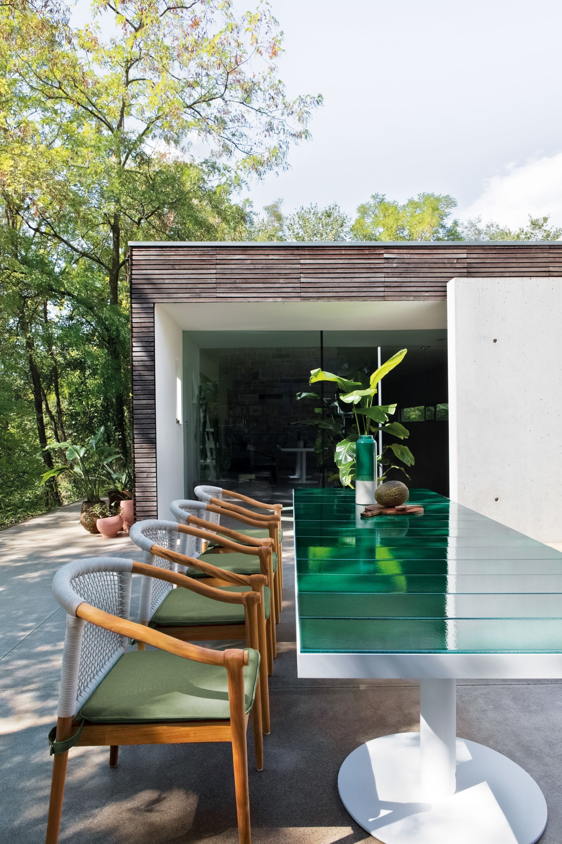 Садовый стул с подлокотниками из тика и веревки Atmosphera Lodge .25 ARCH-00139408 - Вид №6