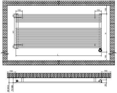 Tonon Evolution Настенный стальной полотенцесушитель Design sun-id-1380542 - Вид №1