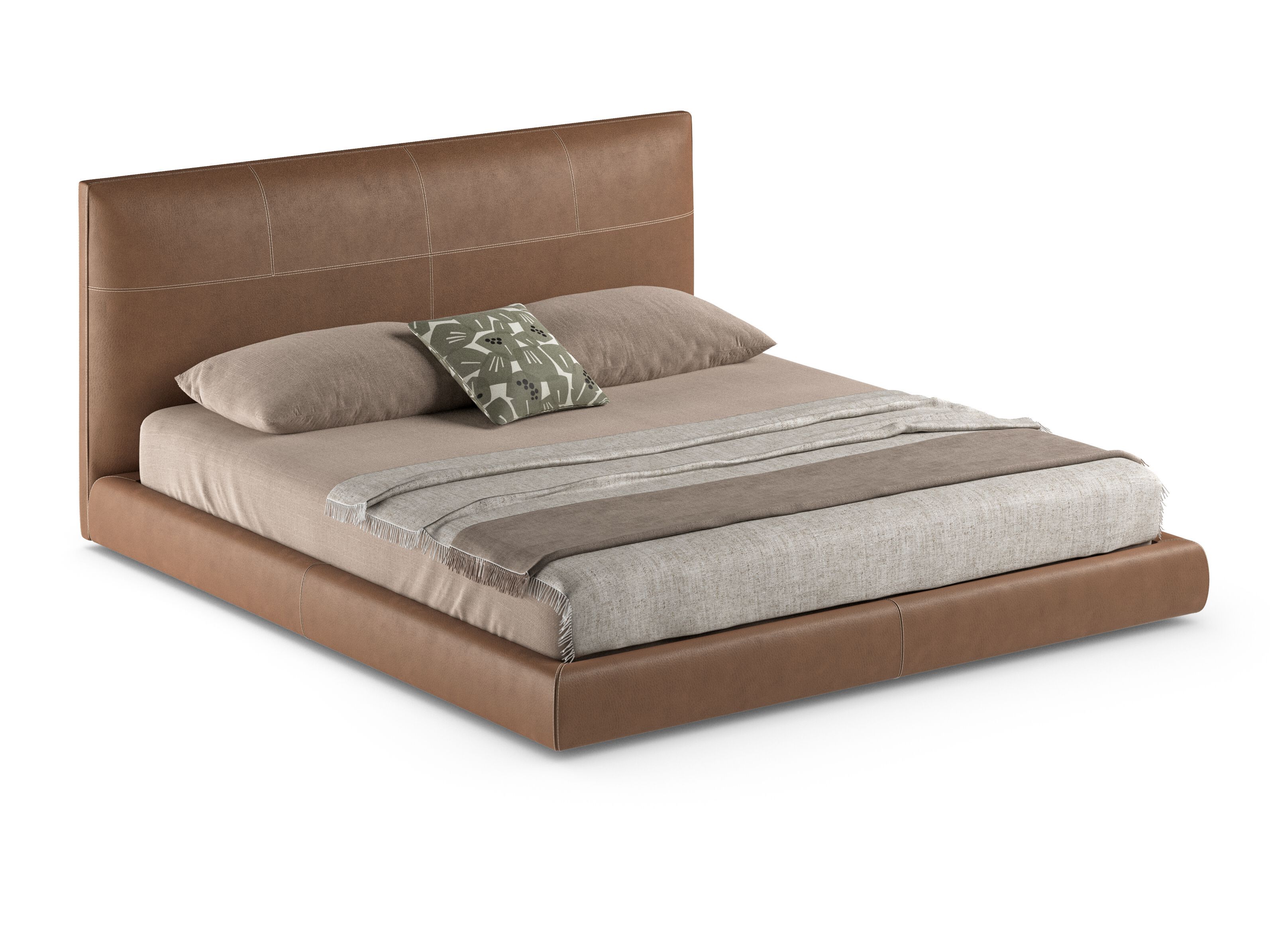 Двуспальная кровать с мягким изголовьем BONALDO ORIS ARCH-00075393