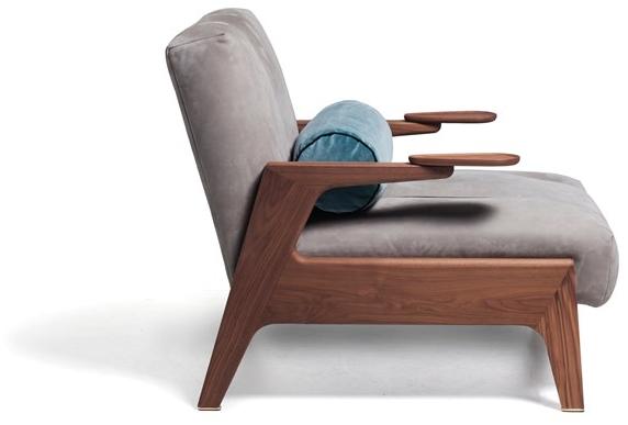 Vibieffe Кресло из кожи или ткани с подлокотниками 50 italo sun-id-1431448 - Вид №1