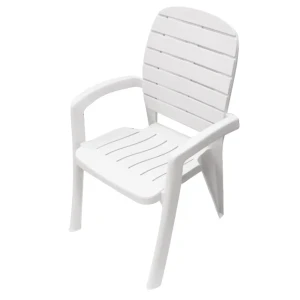 Кресло садовое Элластик-Пласт Прованс 600x580x915 мм пластик белый