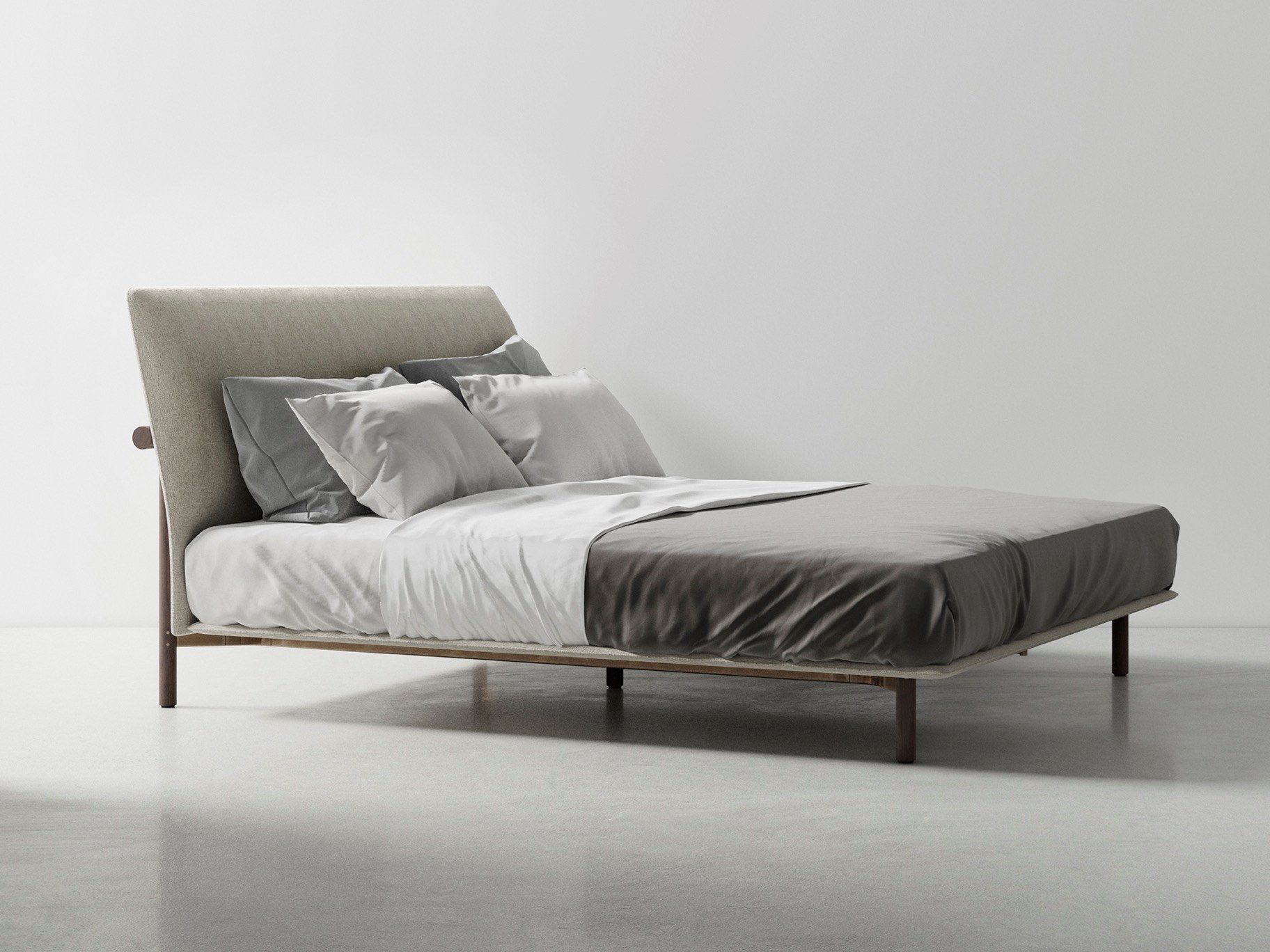 Мягкая кровать из ткани District Eight На ходулях ARCH-00041622