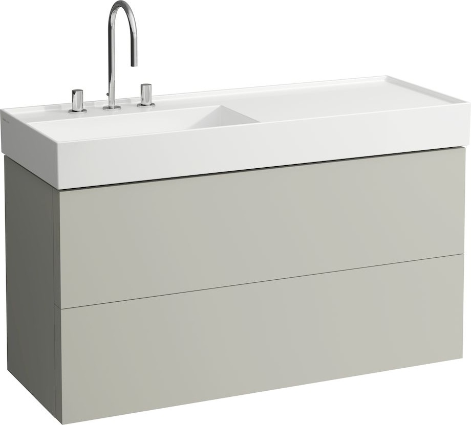 H4076480336451 Шкафчик под раковину, 2 ящика, включает в комплект органайзер, для раковины с полочкой справа 813332 LAUFEN PRO - Вид №1