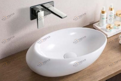 BB1396 Накладная раковина на столешницу  овальная BELBAGNO 