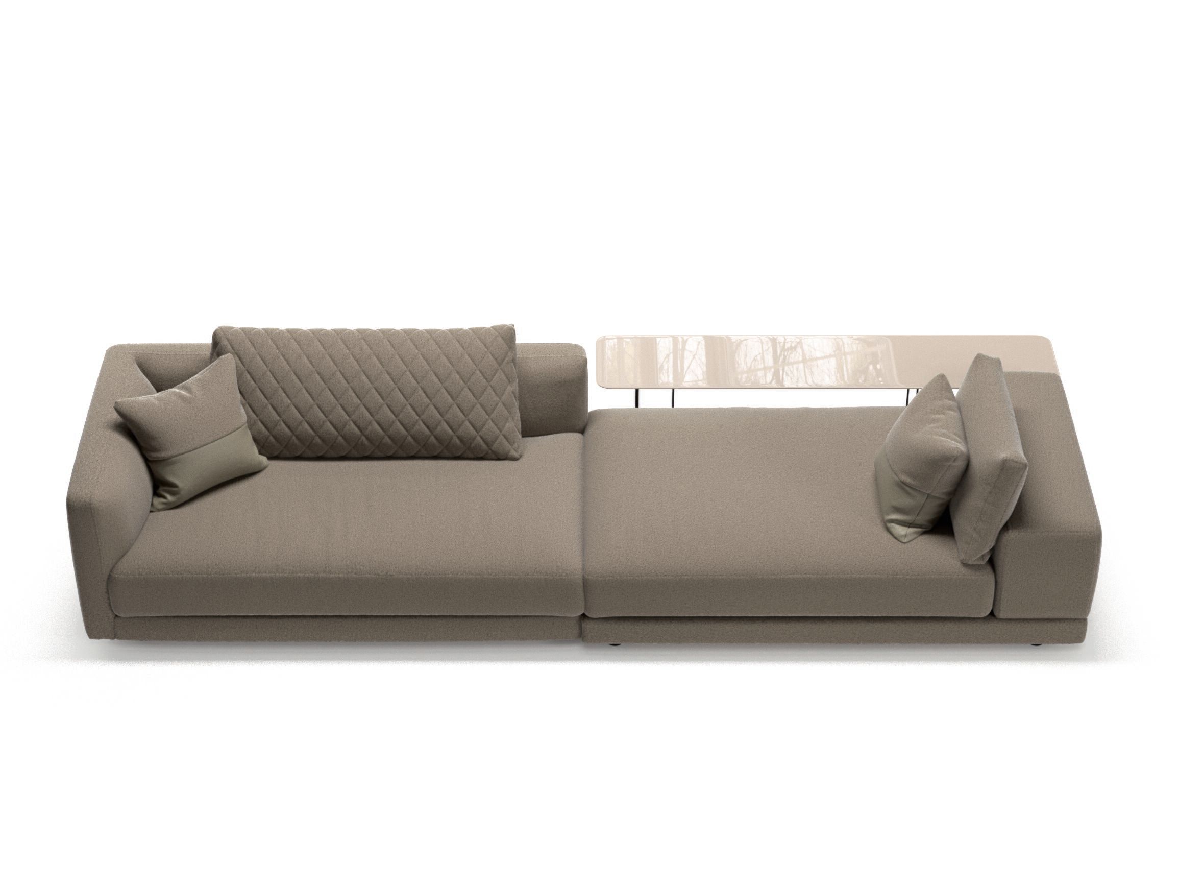 Тканевый диван с журнальной стойкой Natuzzi Italia Melpot ARCH-00030074