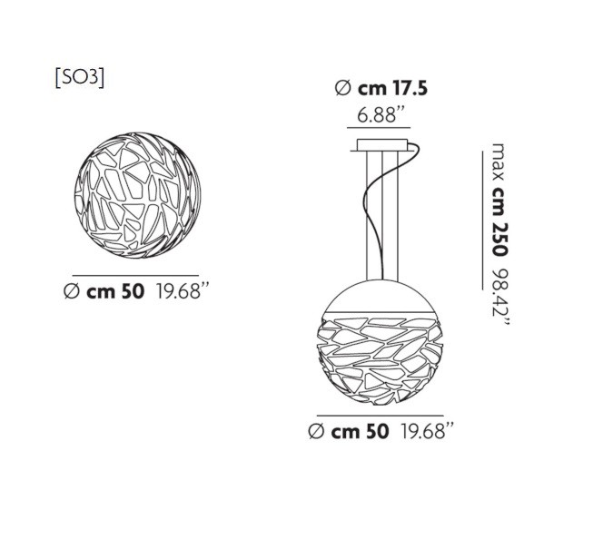 Studio Italia Design Kelly SO3 светильник подвесной 98173 - Вид №4