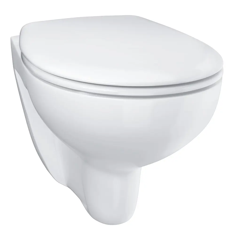 Унитаз подвесной Grohe Bau Ceramic 39351000 безободковый с микролифтом 81972284 STLM-2197433 - Вид №6