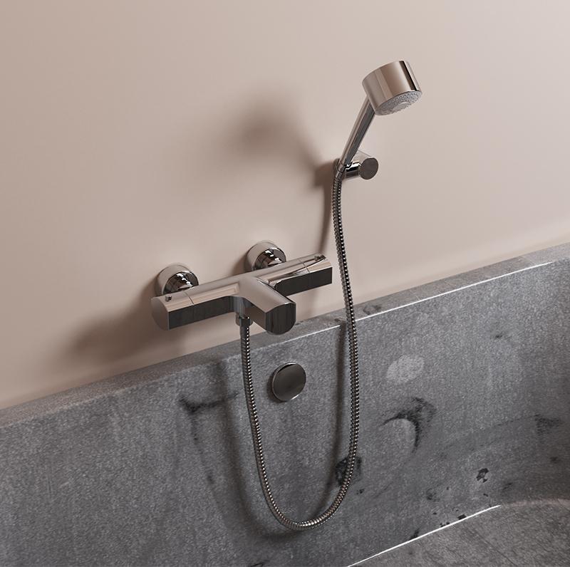 Paini Ovo 86CR105THKM смеситель для ванны с аксессуаром - Вид №1