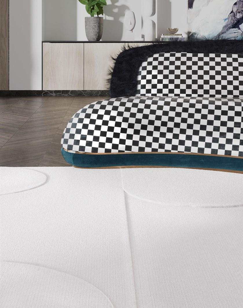 Tapis Rouge Прямоугольный коврик ручной работы из шерсти и шелка Abstraction Tr1759 - Вид №2