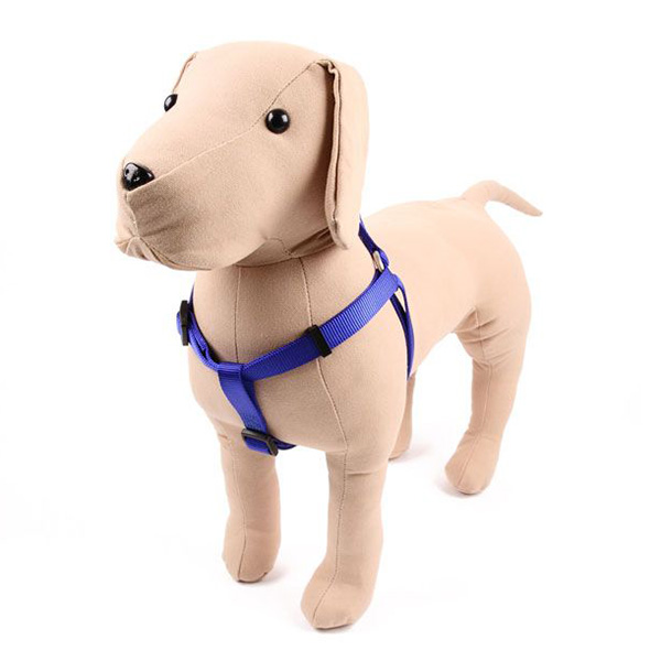 ПР0050089 Шлейка для собак 10мм (обхват 25-40см) голубая Great&Small  - Вид №1