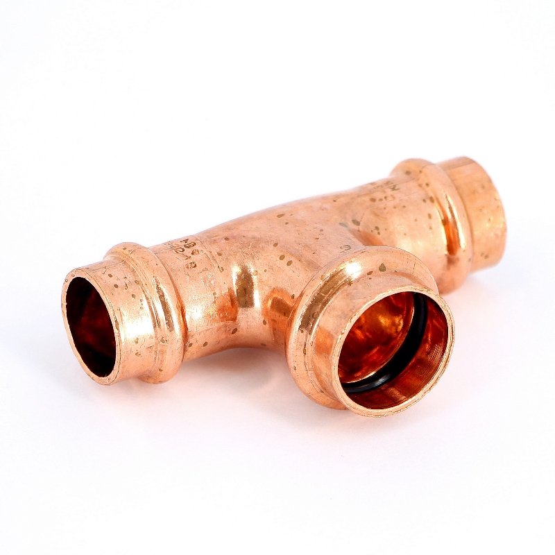 Тройник пресс18x22x18 медный IBP P513001822018 - Вид №1