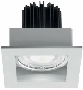 Buzzi & Buzzi Квадратный встраиваемый алюминиевый светодиодный точечный светильник Iron