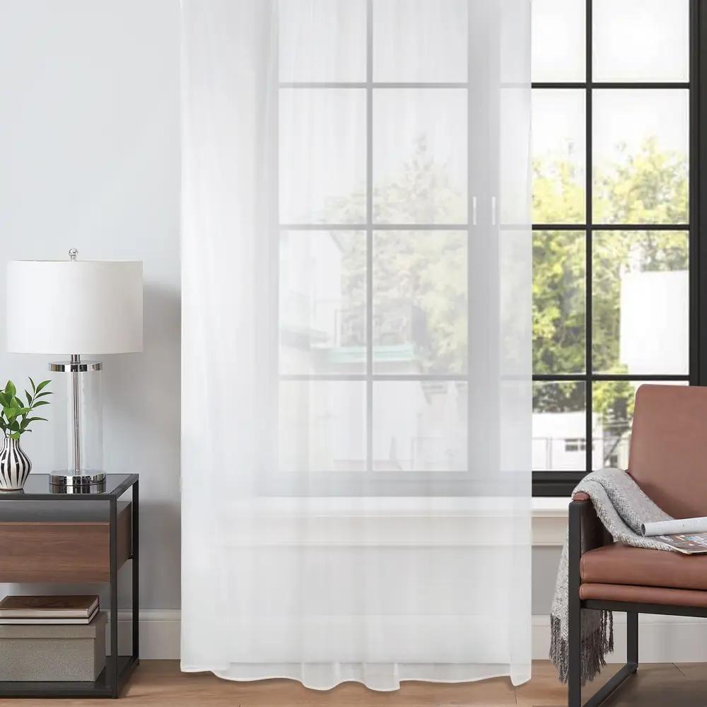 Тюль Kreaforta Daniel с вуалью и скрытыми петлями 300x280 см 89405484 STLM-1577113