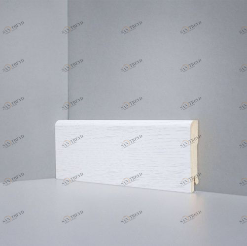 Плинтус Deartio Best Бело-серый B202-04 Дуб 2050х80 мм 1001700015