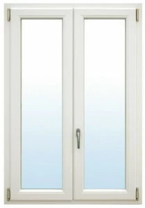 Agostinigroup Распашное окно с дверцей из ПВХ