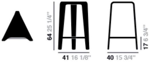 arper Высокий табурет из дуба Ply sun-id-1410712 - Вид №3