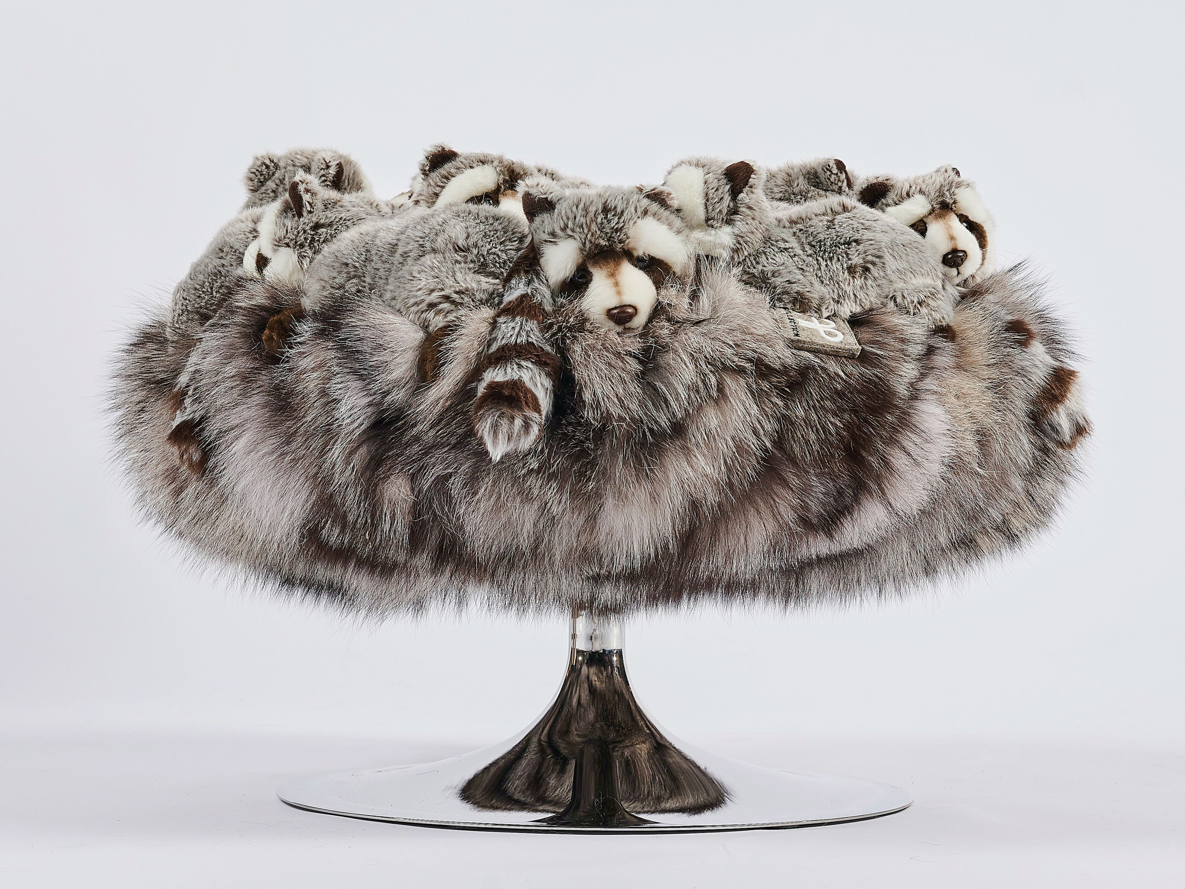 Полиэстер круглый пуф APCOLLECTION Енот ARCH-00071276