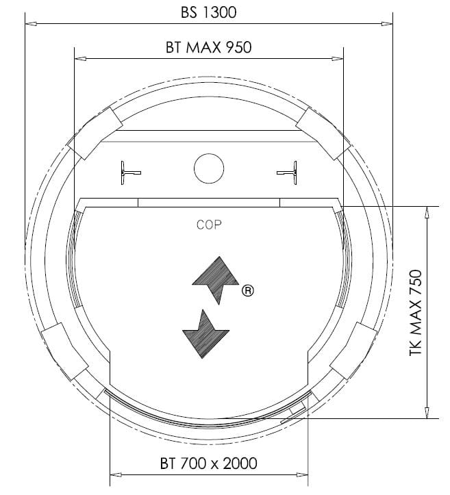 Внутренний гидравлический круглый мини-датчик NOVA Elevators специальный ARCH-00071049 - Вид №14