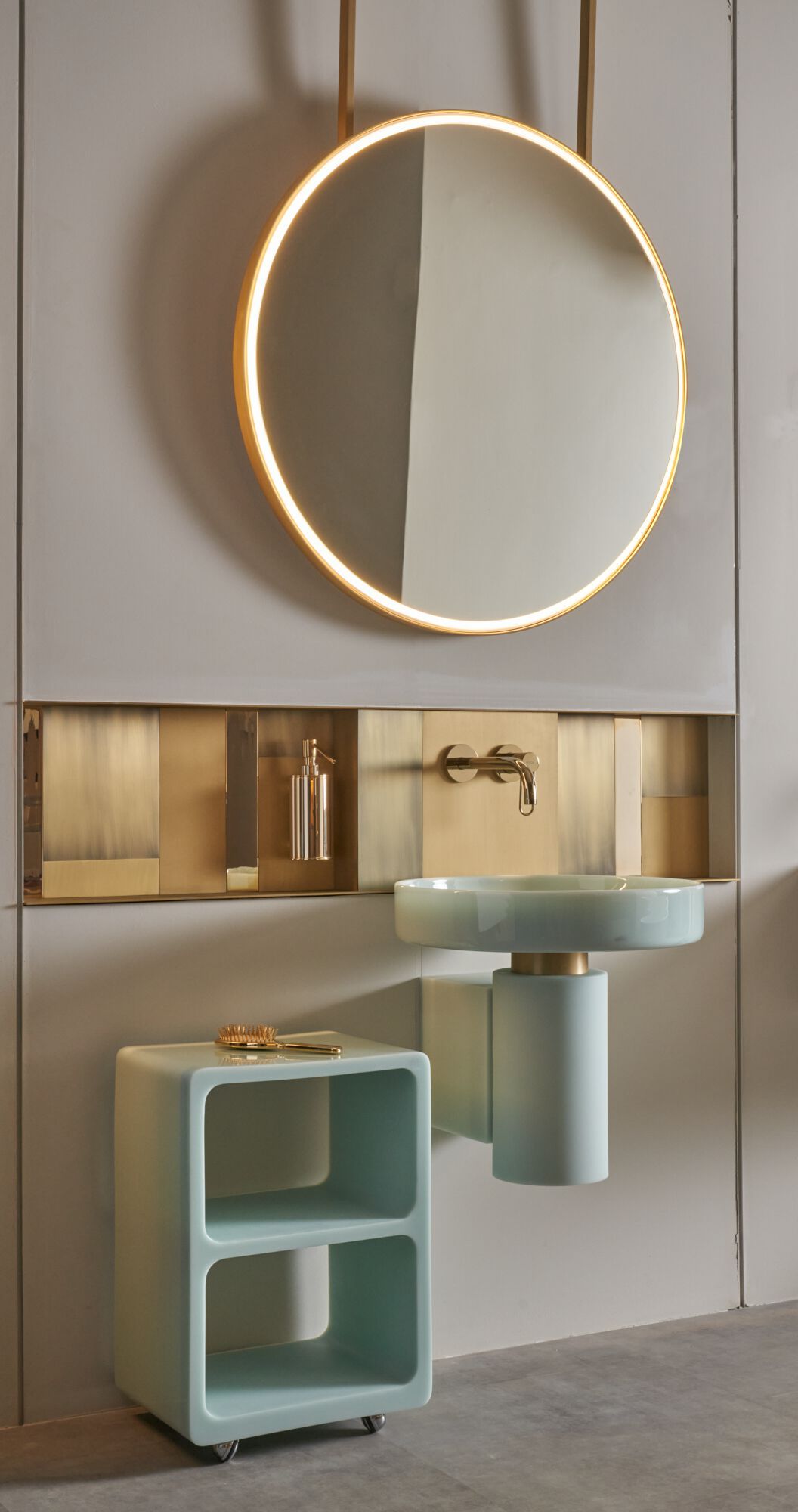 Мебель для ванной комнаты с двойным полом из смолы с колесами Vallvé куб ARCH-00096379 - Вид №5