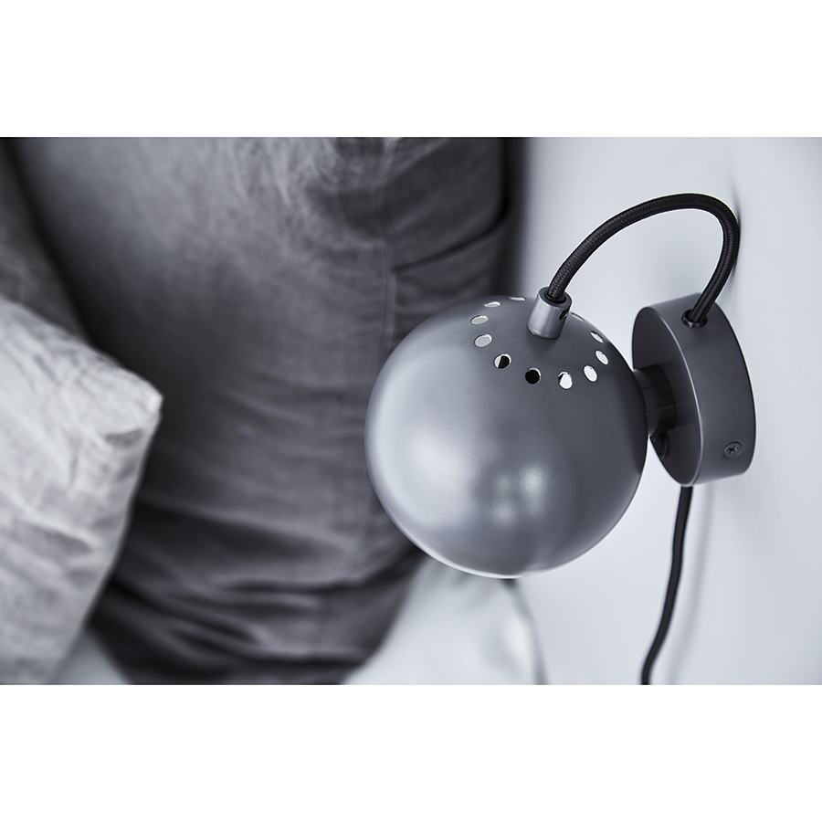 475066011 Лампа настенная ball, D12 см, белая матовая Frandsen  - Вид №5