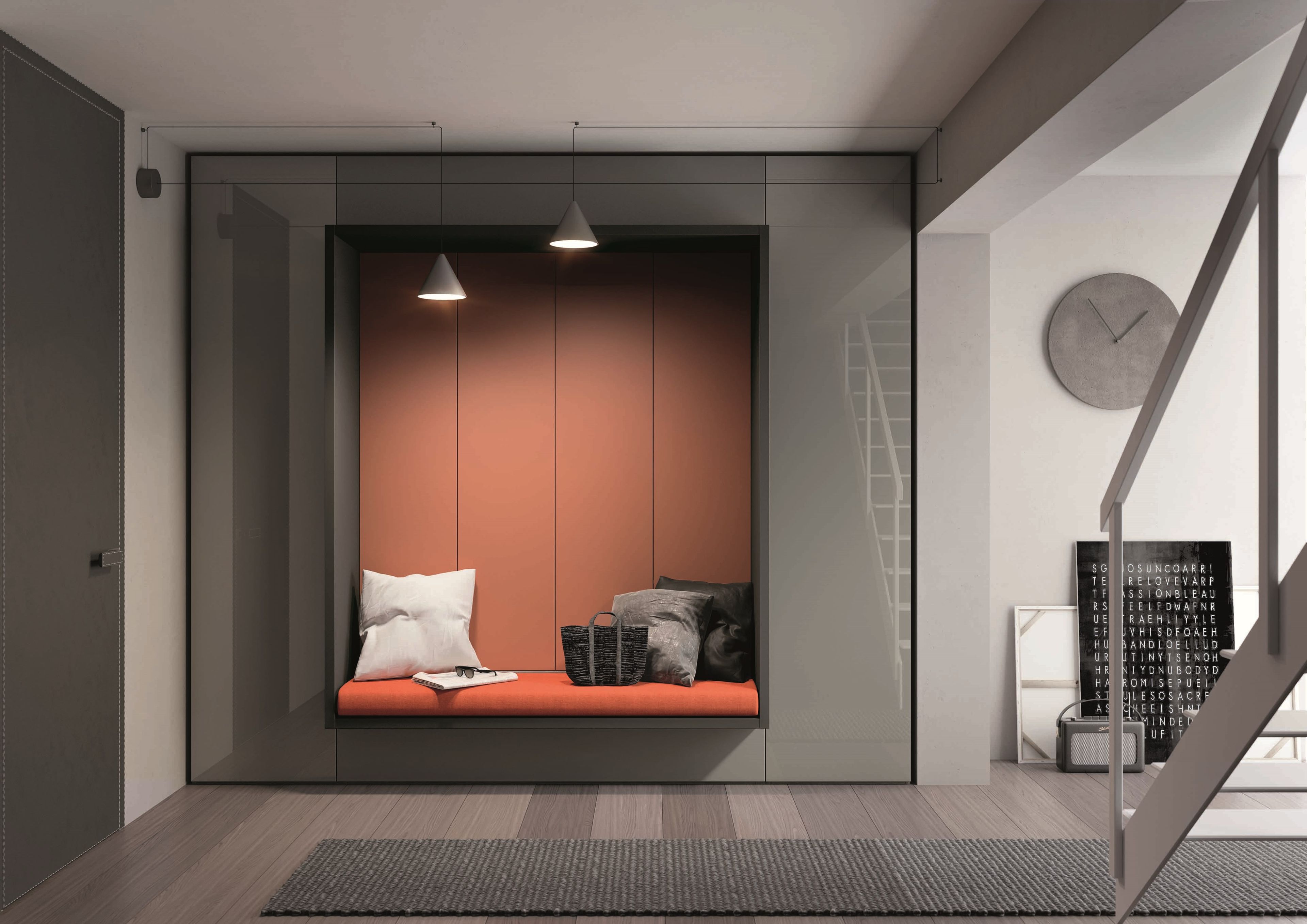 Секционный шкаф из дерева и стекла TUMIDEI Alcova System ARCH-00026940 - Вид №1