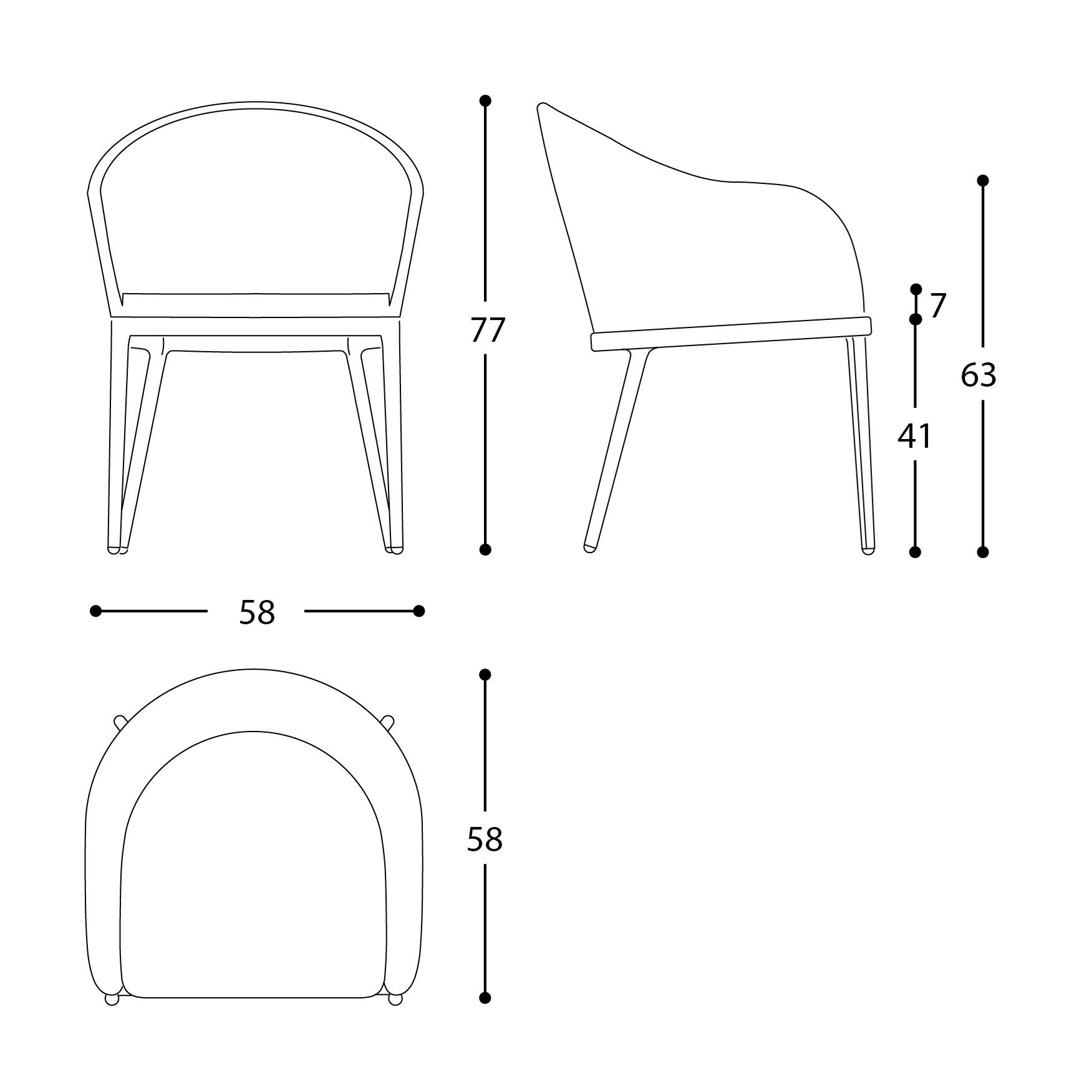 Мягкий садовый стул Varaschin ARCH-00071499 - Вид №9