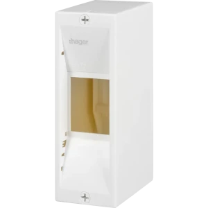 Щит распределительный навесной Hager GD102N 1х2 модуля IP30 пластик