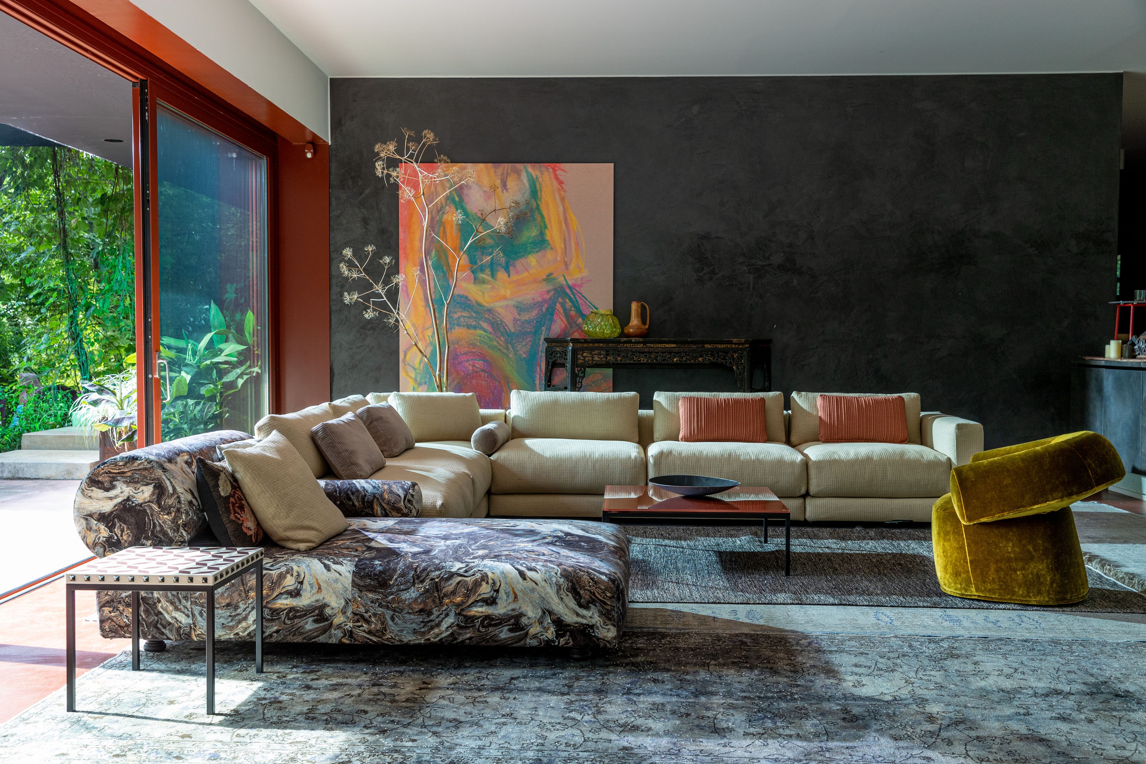 Тканевый диван с полуостровом MOROSO Salon Nana ARCH-00014690 - Вид №3