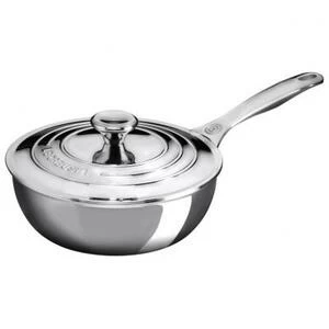 Сотейник Le Creuset, нержавеющая сталь, Ø20 см, серый