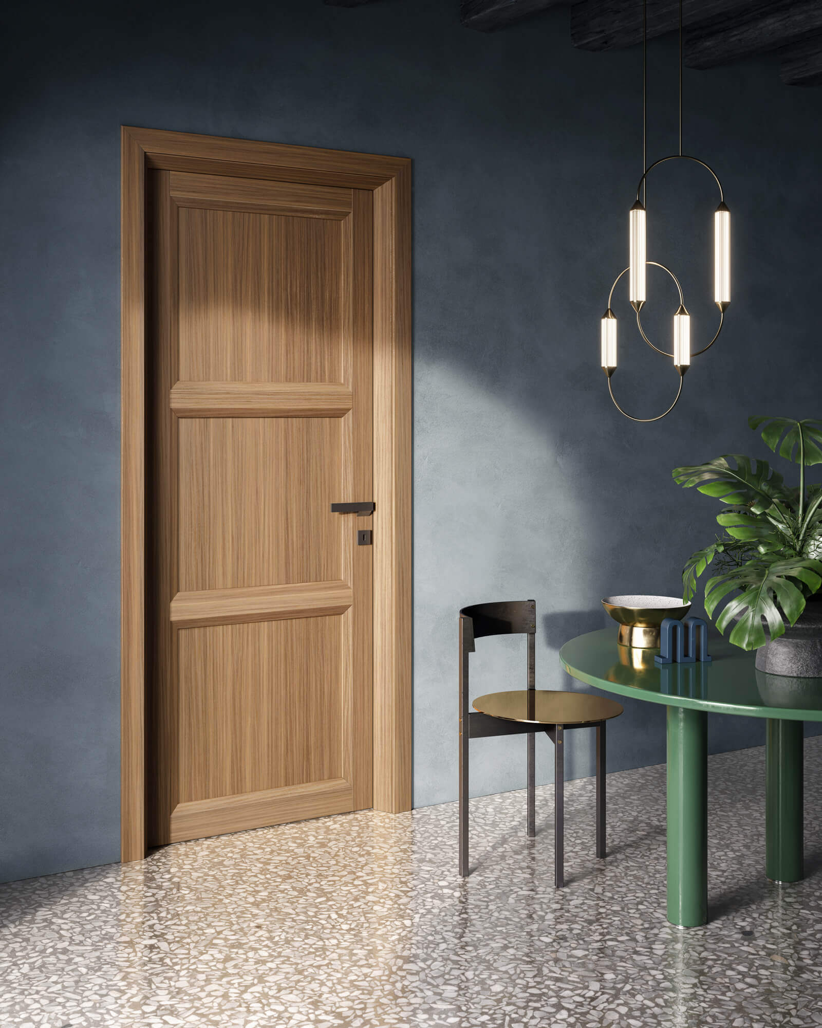 Деревянная отделка ламинат распашная дверь GIDEA Climb ARCH-00151692 - Вид №3